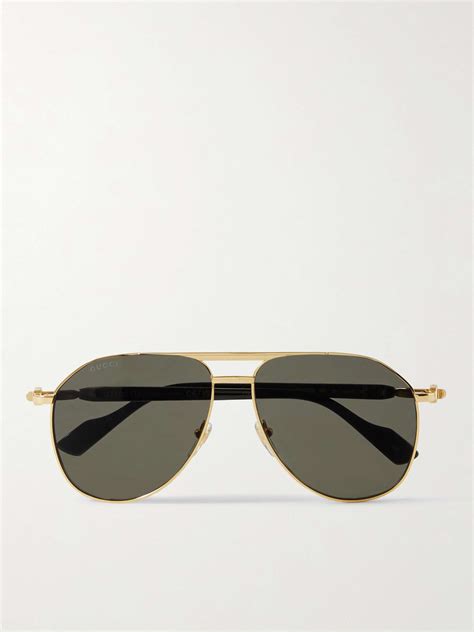 medium aviator sunglasses with gucci logo on temple|Gucci foldable aviator sunglasses.